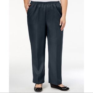 Alfred Dunner Classic Pull-On Straight-Leg Pants